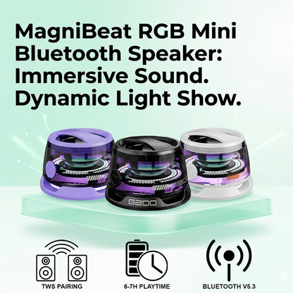 NeutralCare™ MagniBeat RGB Mini Bluetooth Speaker