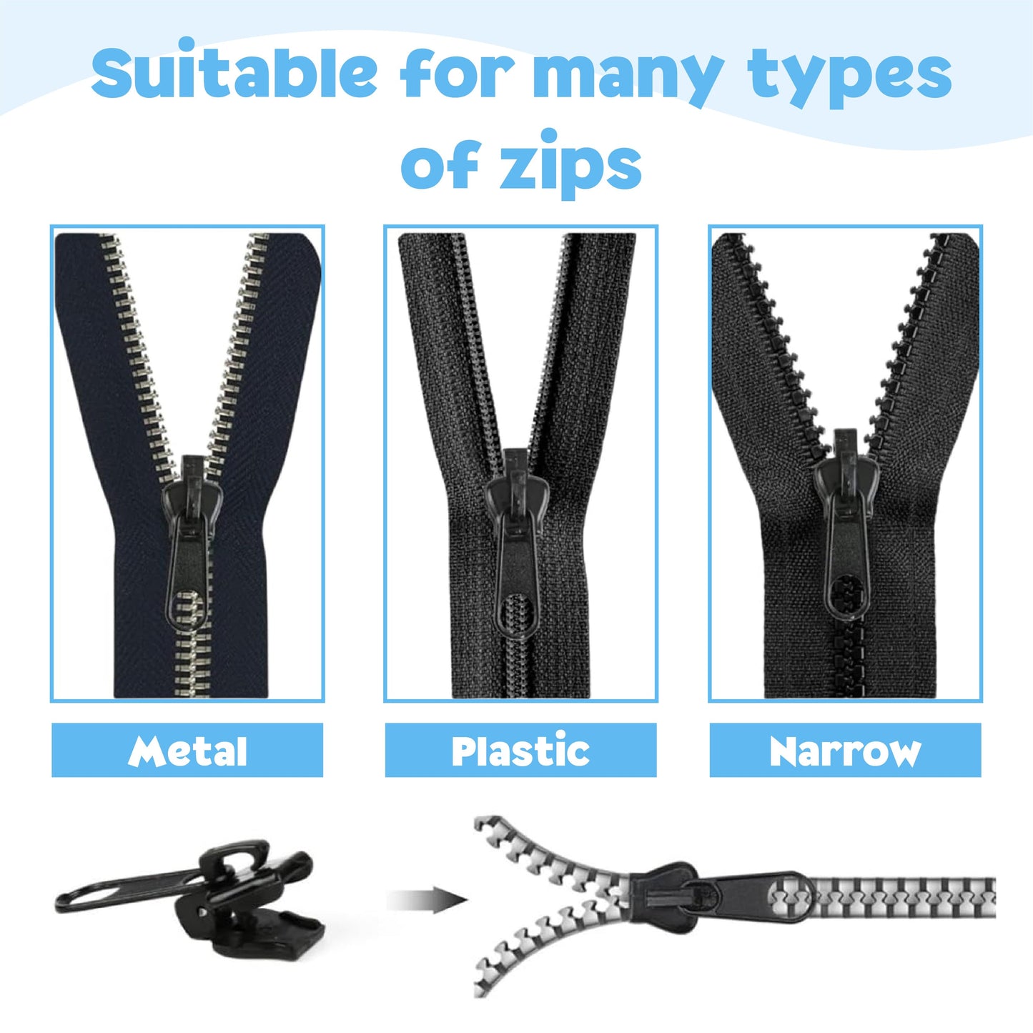 NeutralCare™ QuickSnap Clip-On Zipper Pull