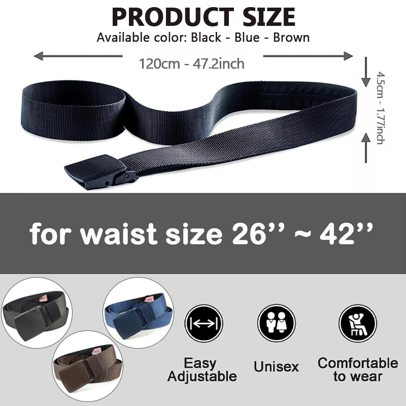 NeutralCare™ StealthZip Hidden Pocket Belt