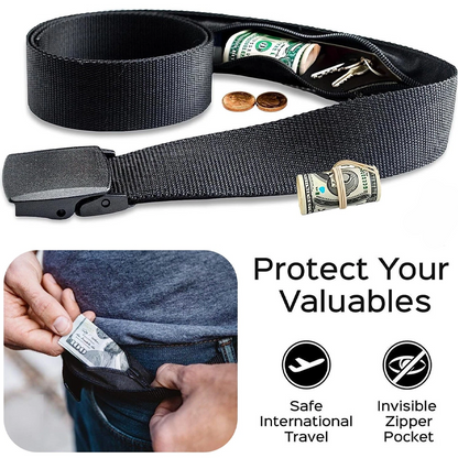 NeutralCare™ StealthZip Hidden Pocket Belt