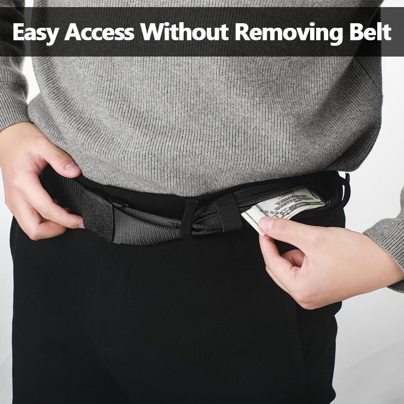 NeutralCare™ StealthZip Hidden Pocket Belt
