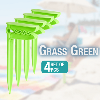 NeutralCare™ Windproof Beach Blanket Anchor Stakes Clips Set