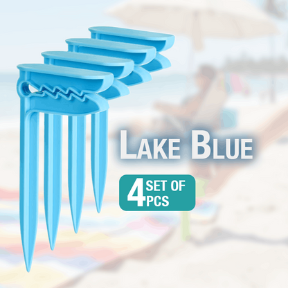NeutralCare™ Windproof Beach Blanket Anchor Stakes Clips Set
