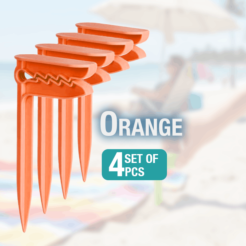 NeutralCare™ Windproof Beach Blanket Anchor Stakes Clips Set