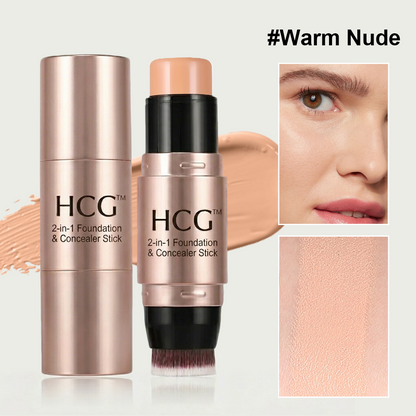 NeutralCare™ 2-in-1 Foundation & Concealer Stick with Brush