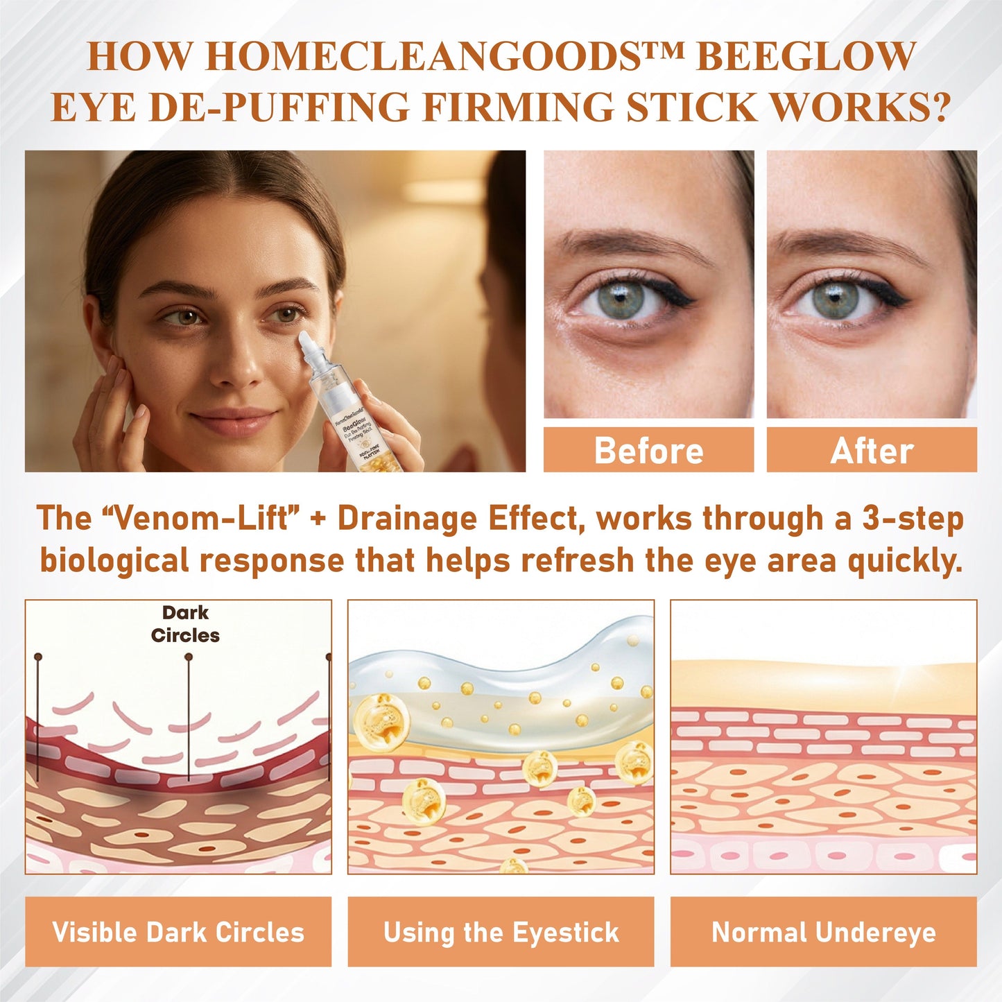 NeutralCare™ BeeGlow Eye De-Puffing Firming Stick