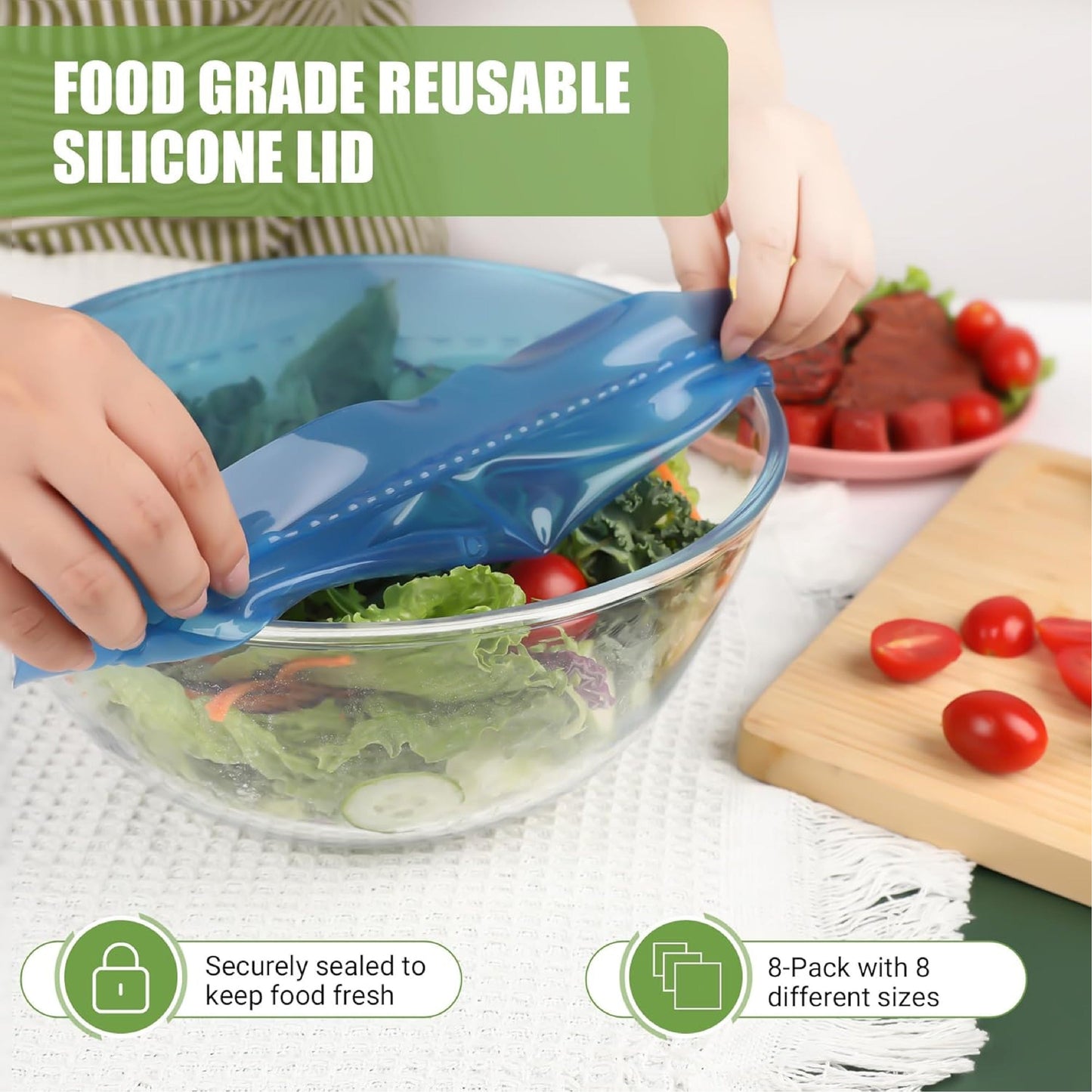 NeutralCare™ PetalGuard Silicone Food Stretch Wrap