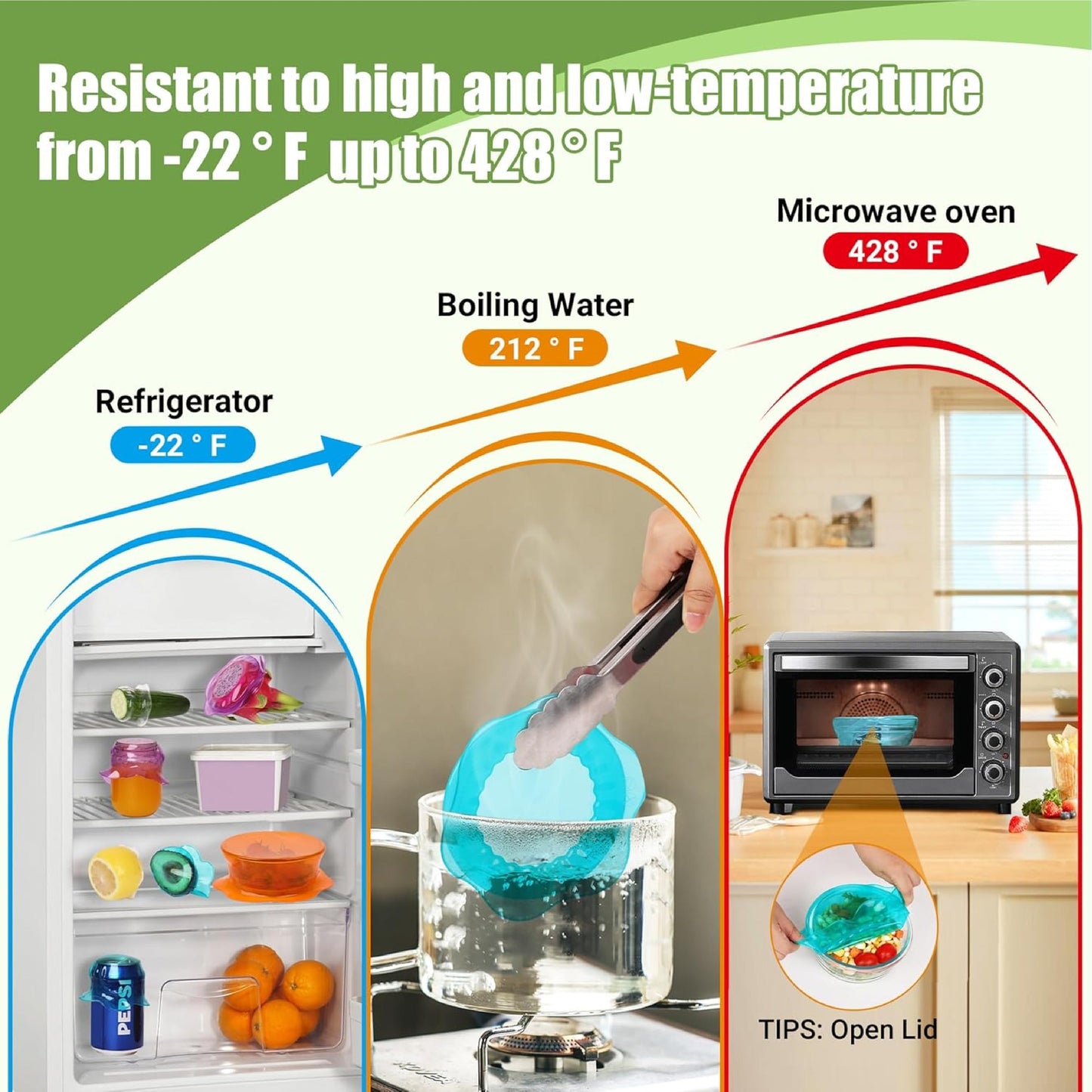 NeutralCare™ PetalGuard Silicone Food Stretch Wrap