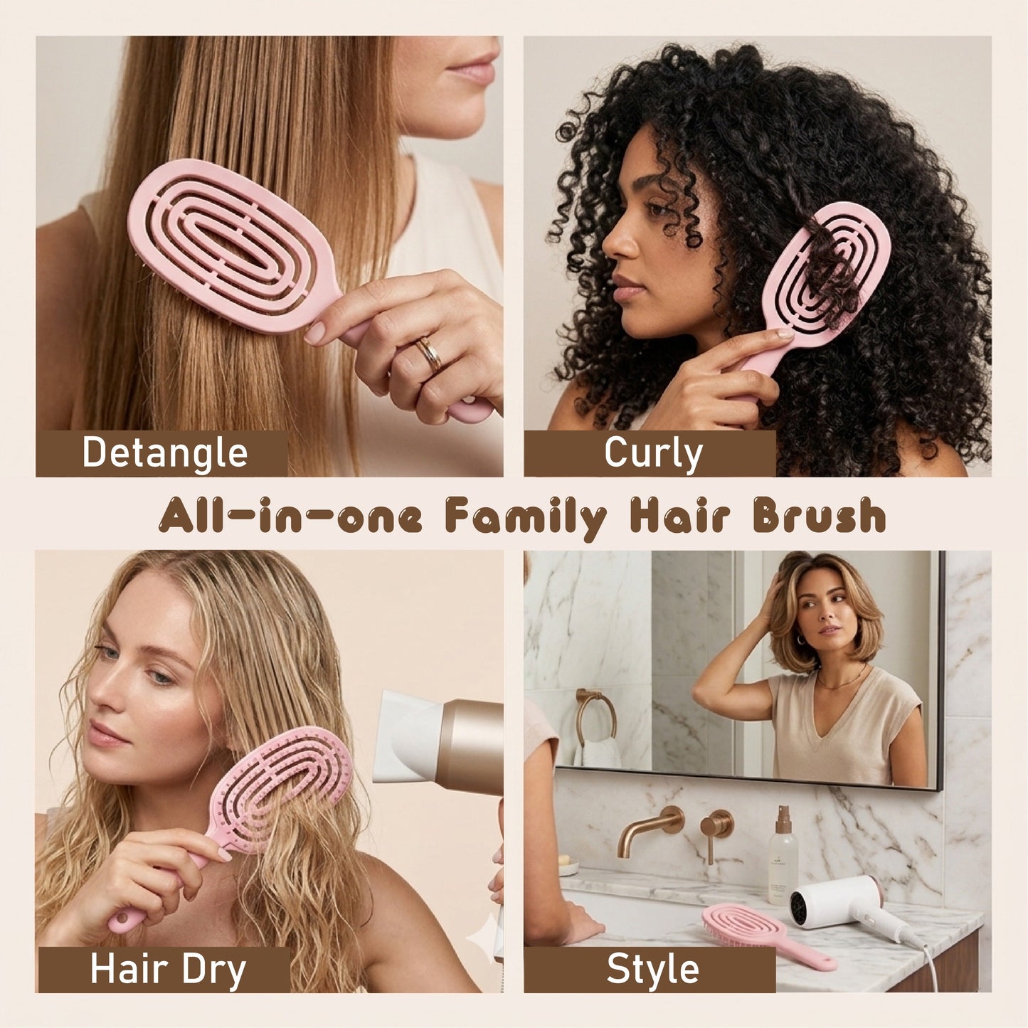 NeutralCare™ SilkClean Detangle Quick-Dry Hair Brush