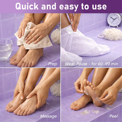 NeutralCare™ SmoothStep Exfoliating Foot Peel Mask Sock