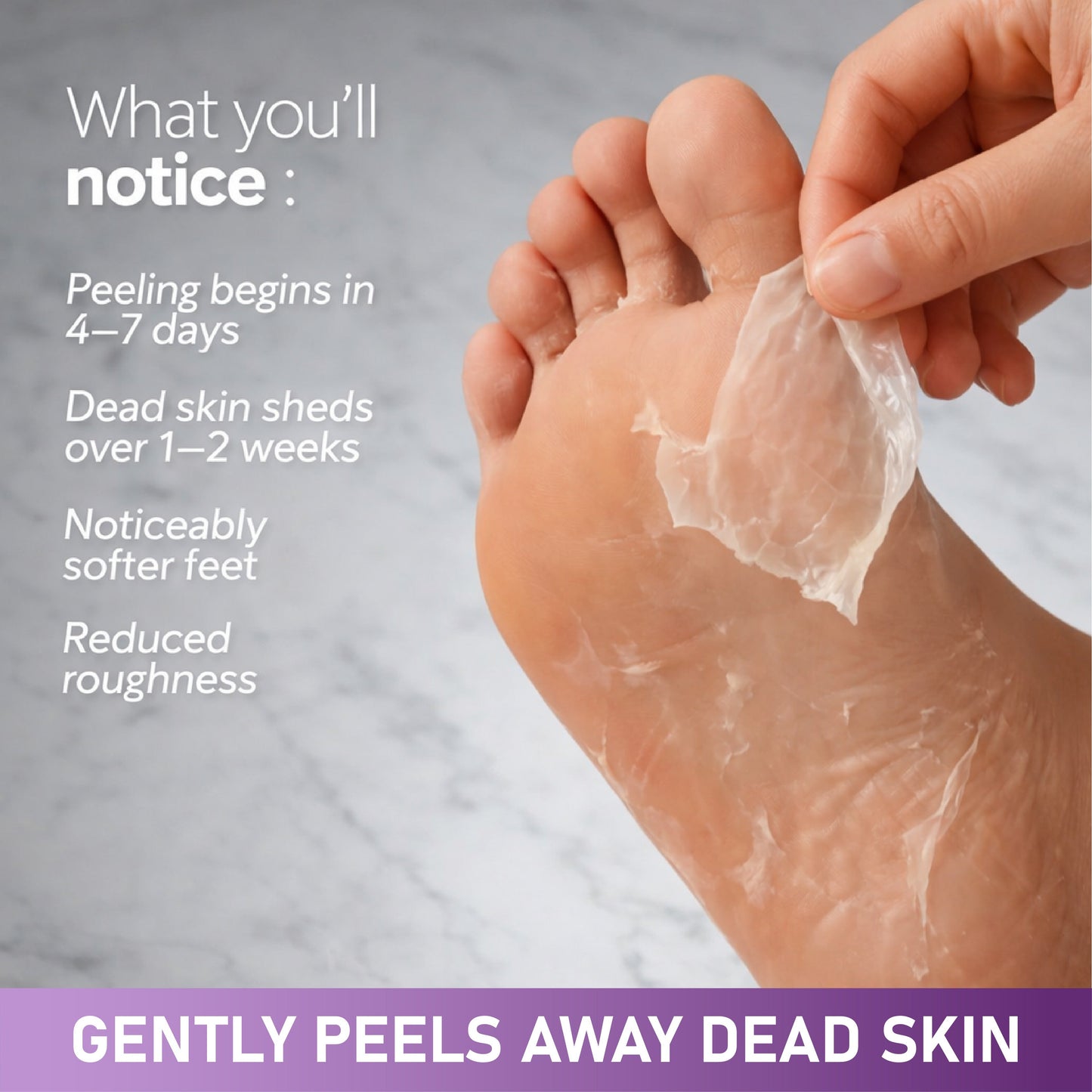 NeutralCare™ SmoothStep Exfoliating Foot Peel Mask Sock