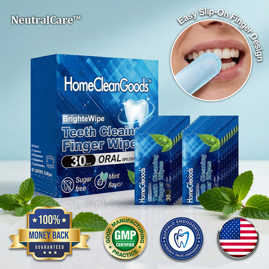 NeutralCare™ BrighteWipe Teeth Cleaning Finger Wipes