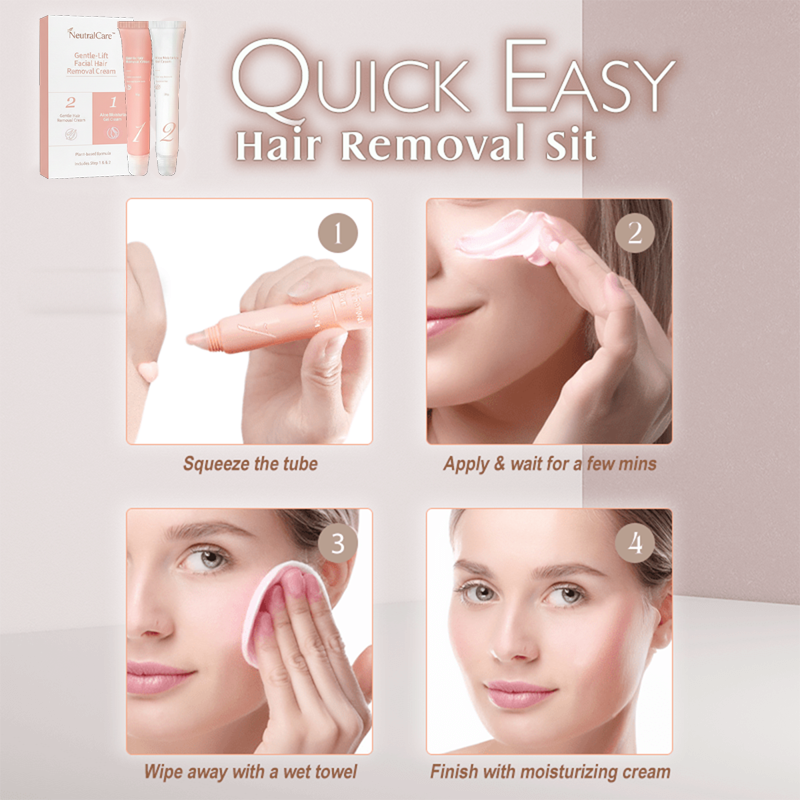 👍 NeutralCare™ Gentle-Lift Facial Hair Removal Cream